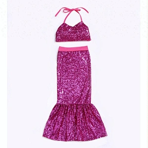 2018 Latest Design Baby Girls Swimwear Bikini Set Sequin Clothing Wholesale Mermaid Outfit
