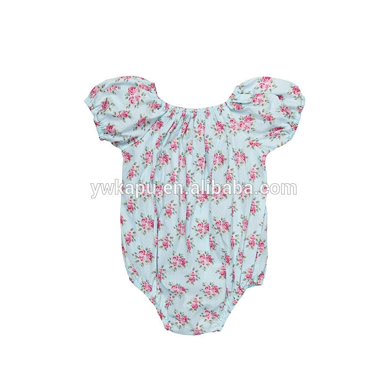 Newborn Baby Clothes Summer Baby Girls Vintage Floral Baby Girls Infant Toddlers Clothing Lace Romper