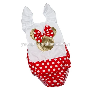 2018 trend products baby clothes sparkle halter baby romper fashion boutique girl clothing