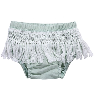 polyester lovely pretty ruffle baby shorts