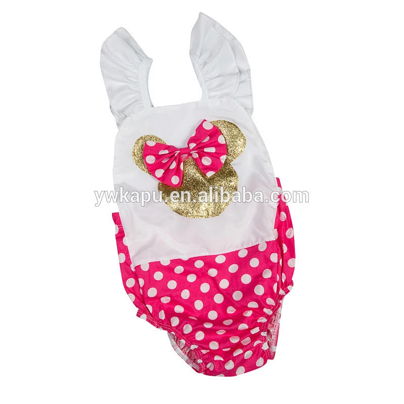 2018 trend products baby clothes sparkle halter baby romper fashion boutique girl clothing