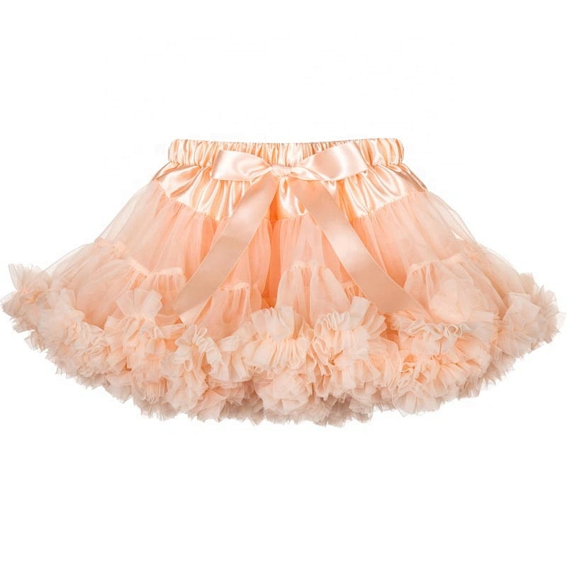 True Factory Direct Pricing Colorful Children Girls Chiffon Fluffy Petticoat Tutu Dress