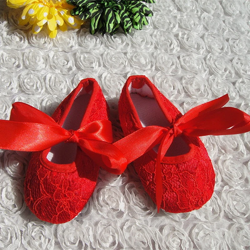 New arrival soft cotton girl baby shoes learn to walk spring autumn lace cute kids shoes