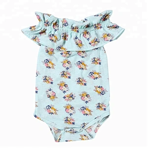 2019 Wholesale Newborn Baby Girl Clothes Summer baby romper  Sleeveless romper