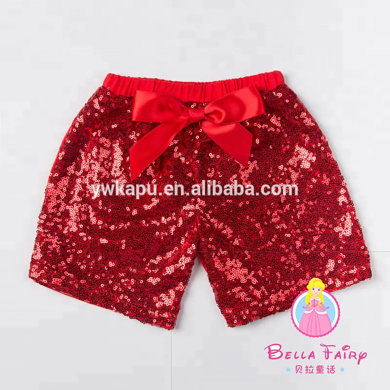 Wholesale children's boutique adult bulk baby sequin shorts baby clothes 2018