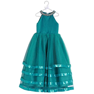 Simple Ball Gown Hot Pink Tulle Flower Girl Dresses O-Neck Kids Dresses