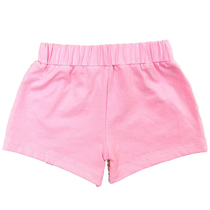 HOT Cotton Rainbow Sequins Glitter Sparkle Bow Kids Baby Girl Shorts