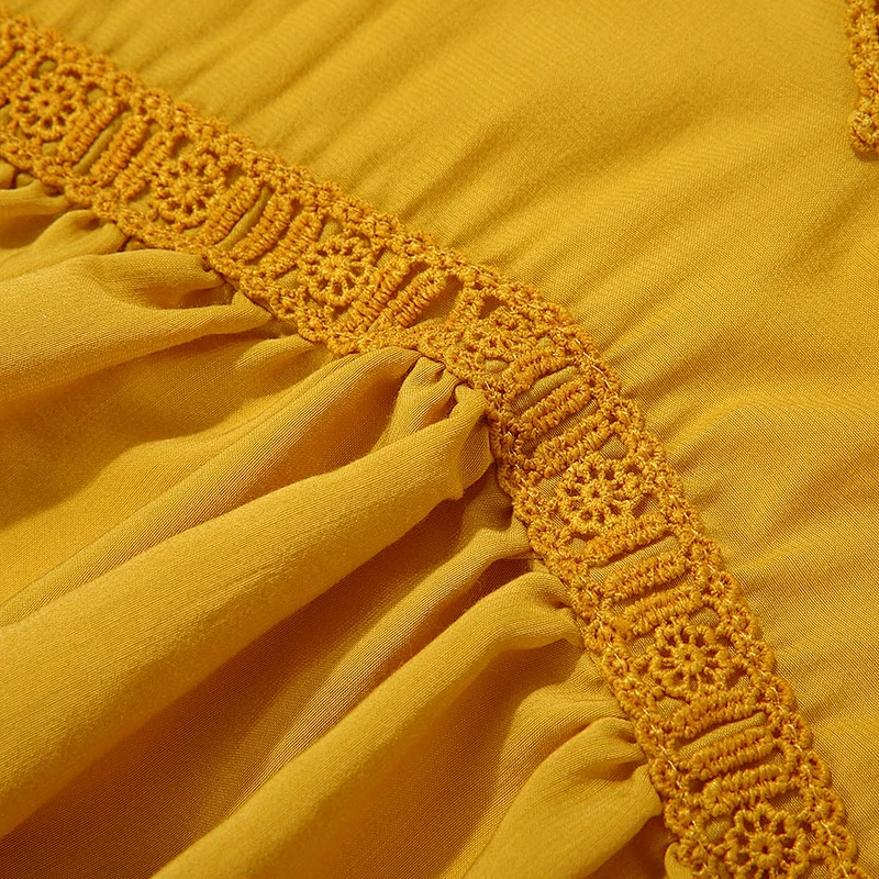 Latest yellow rayon sleeveless girls party wear top casual top for girls