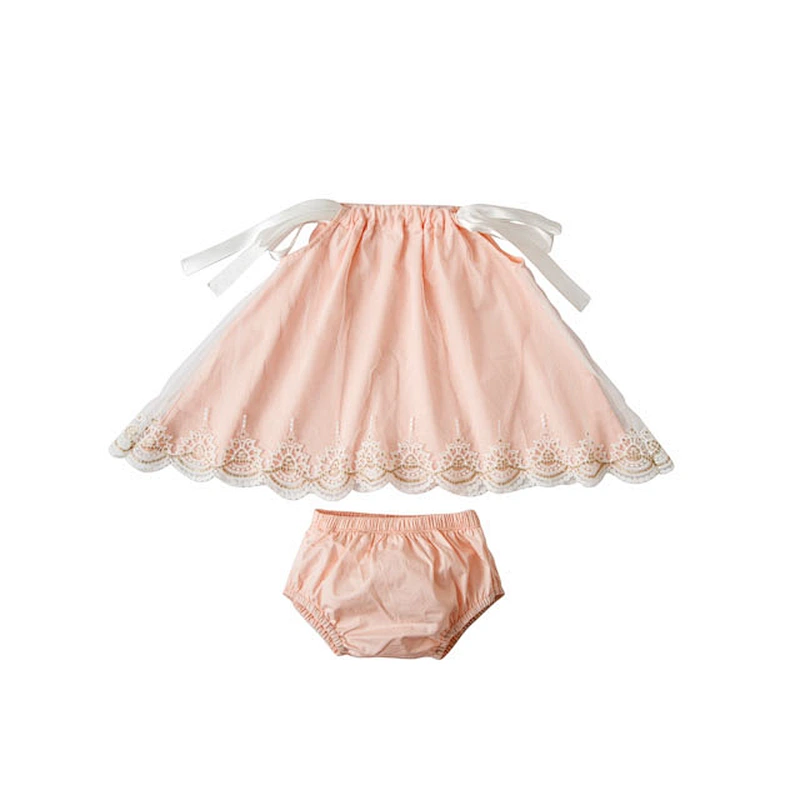 Wholesale Lovely Baby Clothes Kids Clothing Set For Girls Boutique Clothing Sets Summer Bow Knot Ribbons Girls Outfit Baby