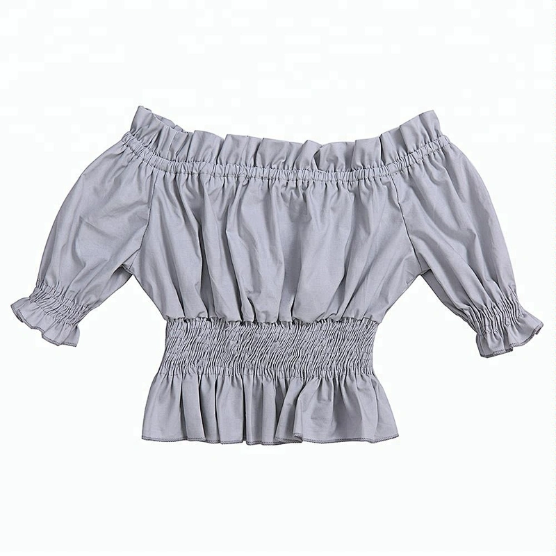 Toddler Girls Wholesale Blank T Shirts Solid Color Tunic Clothing Baby Cotton Clothes Baby Girls Top