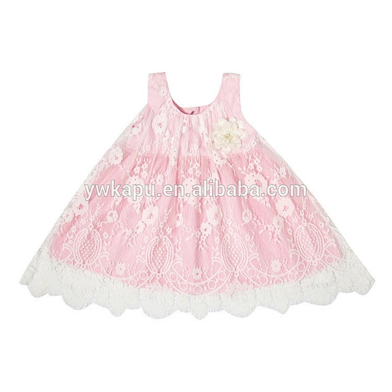 Popular summer children clothing wholesale girl lace princess fancy dress