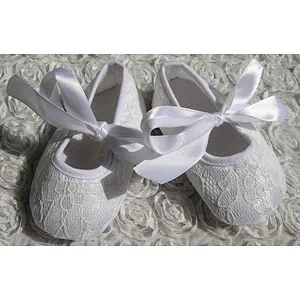 2019 Wholesale High Quality  Flower Baby Girl Shoes l Lace Shoes Toddler Soft Bottom Baby Shoes