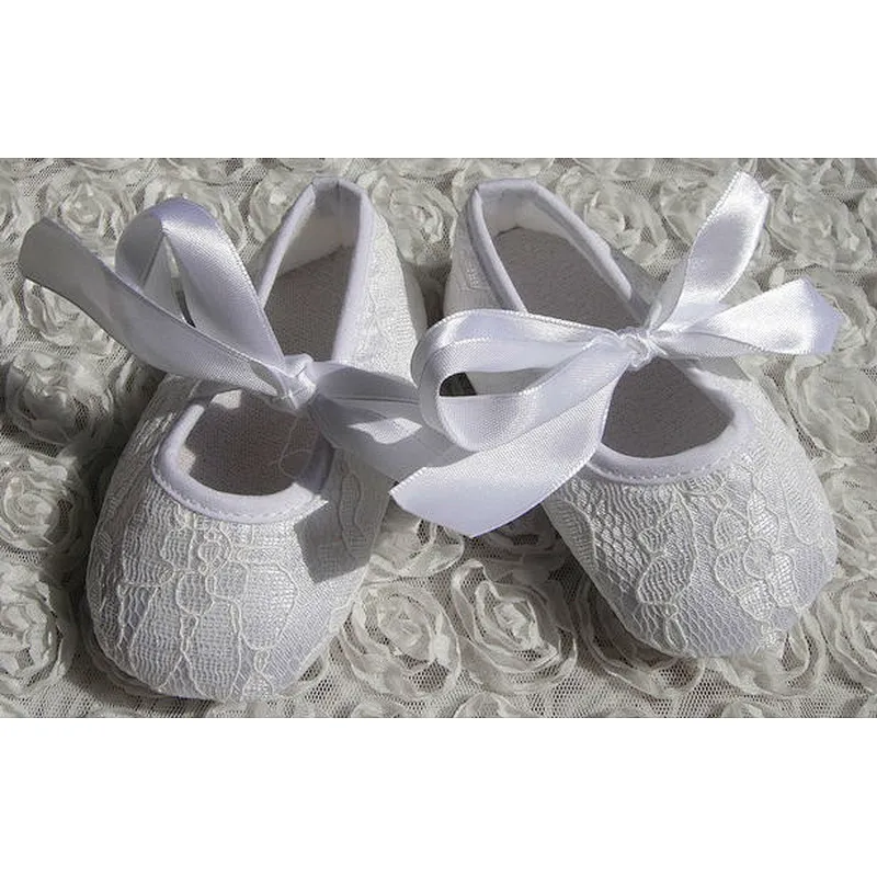 2019 Wholesale High Quality  Flower Baby Girl Shoes l Lace Shoes Toddler Soft Bottom Baby Shoes