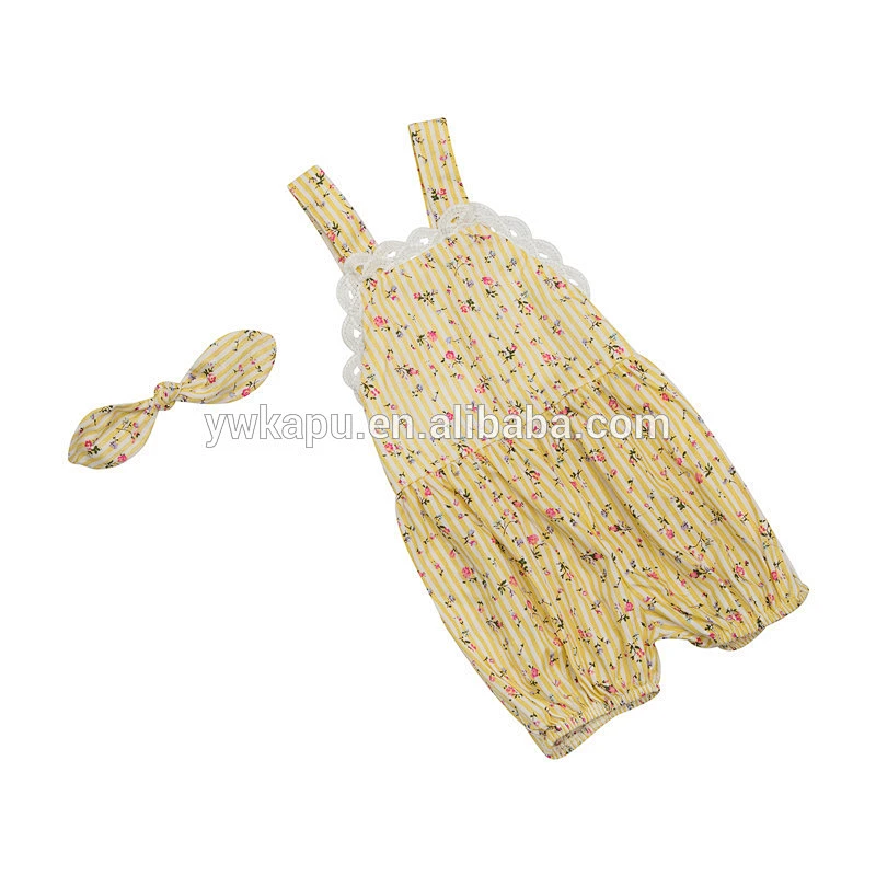 Wholesale flower baby clothes, baby lace jumpsuit baby toddler clothing