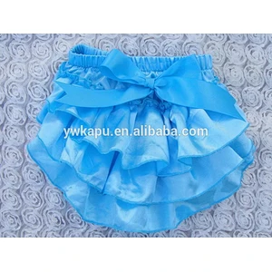 Fashional satin bloomer underwear diaper cover baby bloomers in stock for wholesale