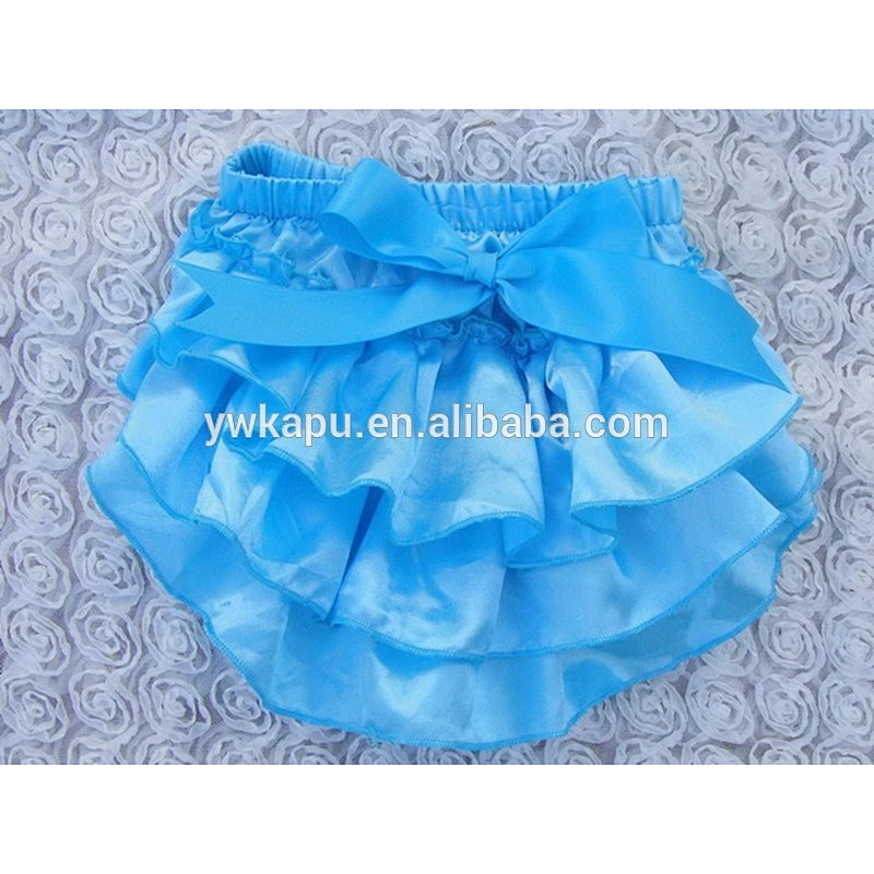 Fashional satin bloomer underwear diaper cover baby bloomers in stock for wholesale