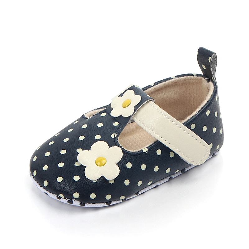 2019  New Arrival High Quality Fancy Baby Shoes Small Flower Dot Toddler Shoes For Girl