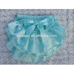 Fashional satin bloomer underwear diaper cover baby bloomers in stock for wholesale