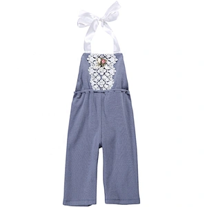 red washable pretty floral baby pant