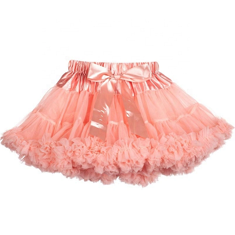 Infant and Toddler Girls Black Swan Fluffy Mini Pettiskirt with Tulle Ruffles
