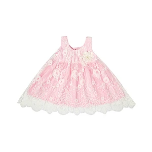 Little Princess Elegant Dress Slim Stretch Tunic Printing Embroidery Child Wear Dress Of Party For Girls