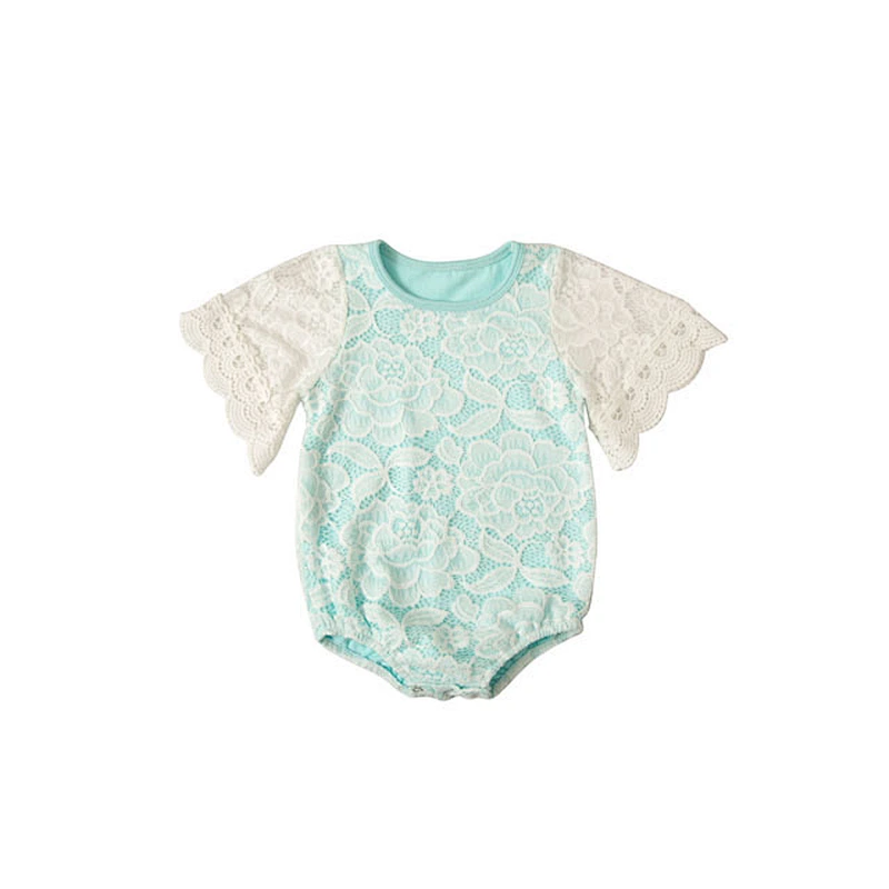 Best Selling Cute Lace Flower Romper For Baby Girl Romper