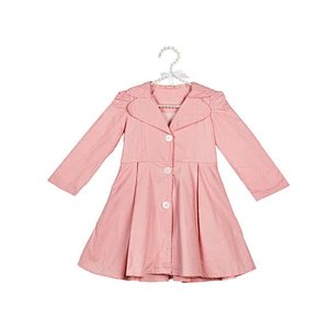 Wholesale Cheap Fashion Pink With White Dots Pleated Winter Clothes Winter Coats Kids