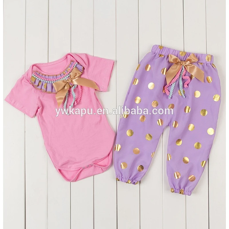 2018 wholesale western girls cute baby suit girls summer boutique outfits unique baby girl names images