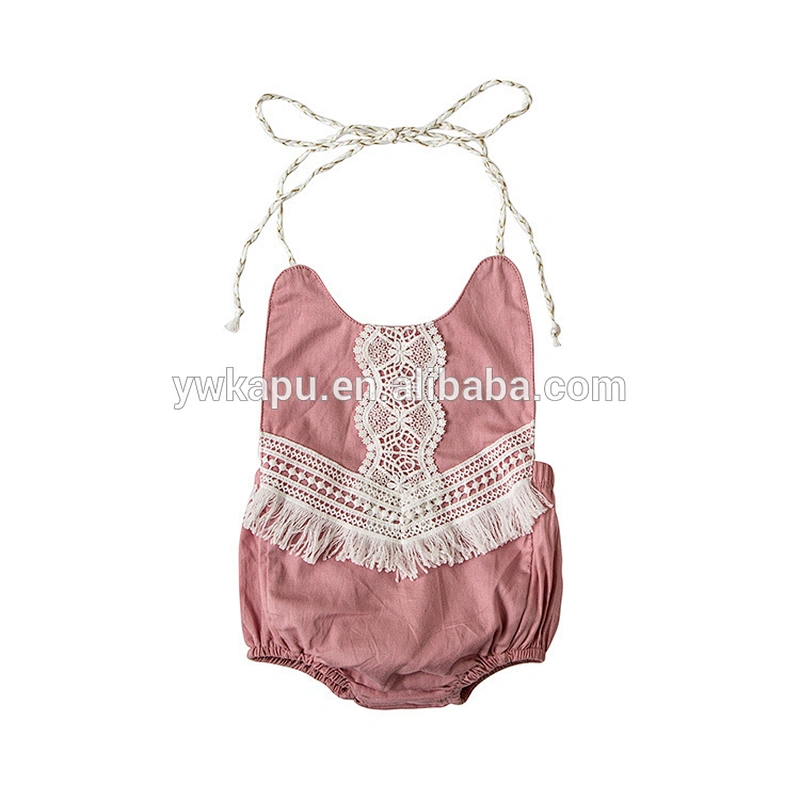 Newborn Baby Girl Kids Jumpsuit 2018 New Boutique Bubble Design Romper With Lace Design
