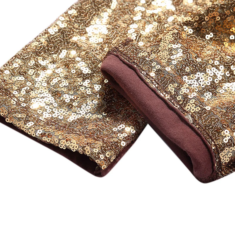Fashionable Sequin Pants for Kids with Front Sequin Back Cotton