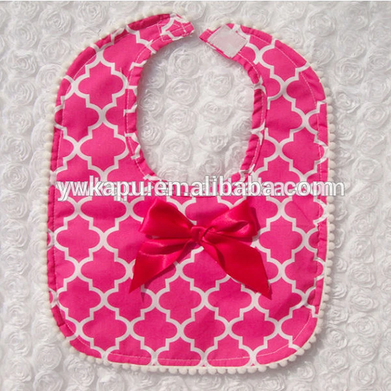 Baby fashion design woven cotton bib for babies for wholesale in stock