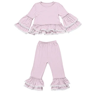 2019 Trend  Kid Girls 2 Pieces Trumpet Clothes Set  Sweet Cute Outfits Baby Clothing  Set For Girl