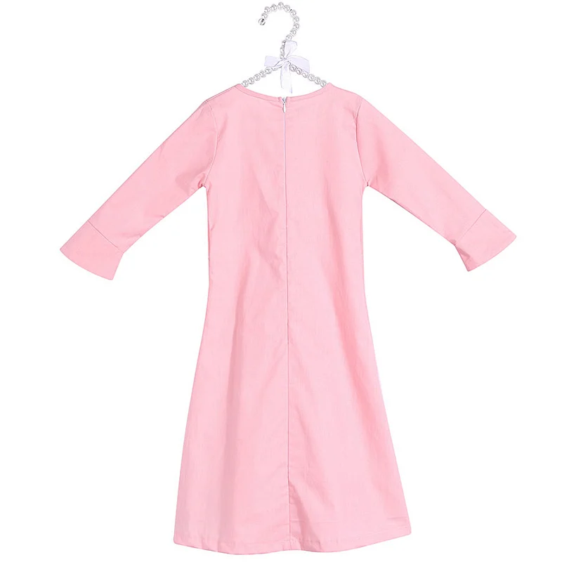 2018 fashionable girl boutique clothing elegant girl dress long sleeve long dress