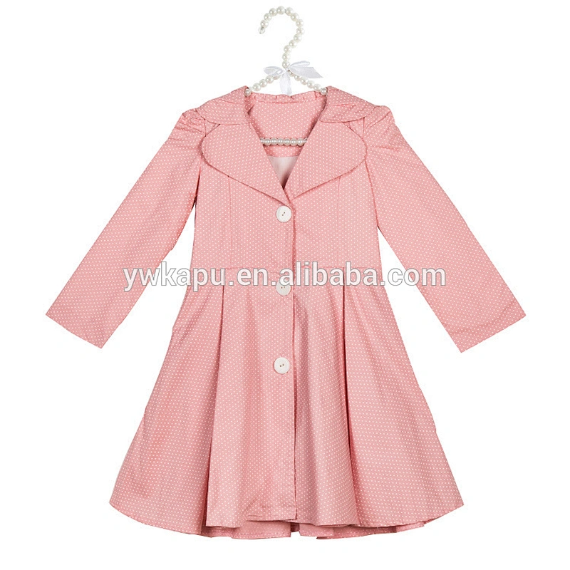 New arrival spring clothing toddler girls pink cute windbreaker jacket coat