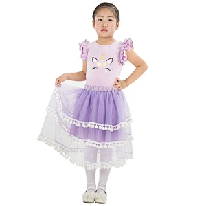 Pretty Girls Summer Dress Outfits, Ruffle Sleeveless Top Matching With Pompoms Skirts