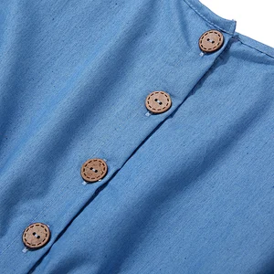 2019 Trending Baby Denim Clothing  Denim Pompoms jumpsuitt For Baby Girls