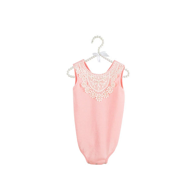 2018 Hot Selling Soft Hand Touch Baby Girl Romper Pink Princess Dream Wholesale Baby Clothes