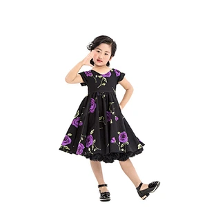 Vintage Design Wholesale Baby Girls Princess Dress Girls Long Puffy Party Dress