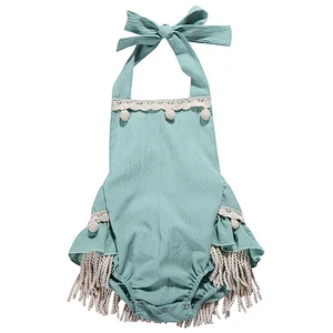 2019 Hot Sale Boutique Newborn Baby clothes Romper Girl Fringe Romper