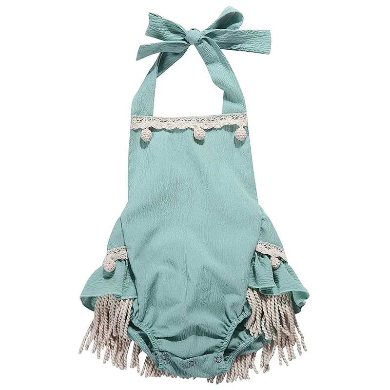 2019 Hot Sale Boutique Newborn Baby clothes Romper Girl Fringe Romper