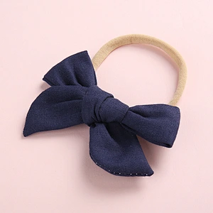 0-4 Year Unisex  Baby Girl  Hair Accessories Handmade Bow Nylon Hair Band For Children