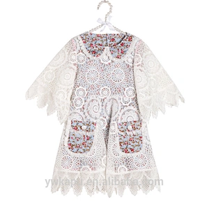 Girls Party Dress Lace Covered Cotton Party Dress For Spring Children Frocks Designs