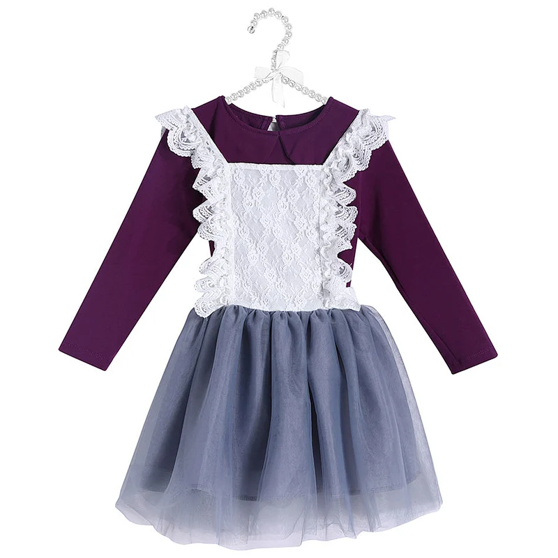 Girls Long Sleeve Top and Suspender SKirt Little Girls Outfit Set
