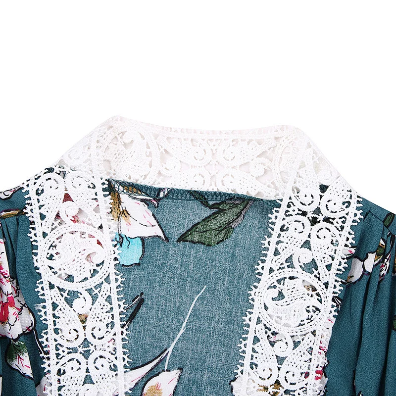 Stylish Polyester Chiffon Kimino Girl Top Wear long sleeve flutter printed top for girls