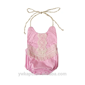Newborn Baby Girl Kids Jumpsuit 2018 New Boutique Bubble Design Romper With Lace Design