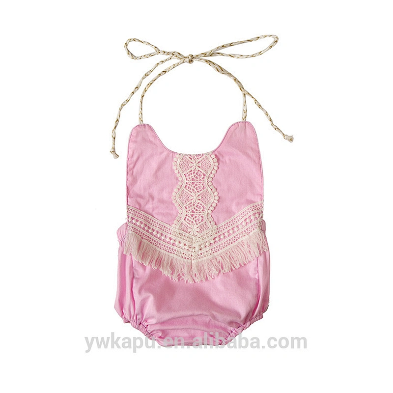 Newborn Baby Girl Kids Jumpsuit 2018 New Boutique Bubble Design Romper With Lace Design