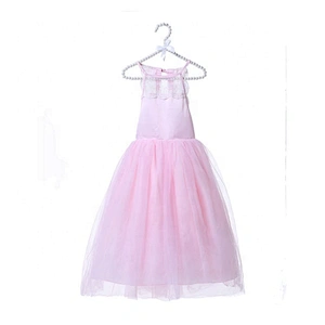 2019 New Design Summer  Flower Girls Dress Sleeveless Lace Tulle  Dress