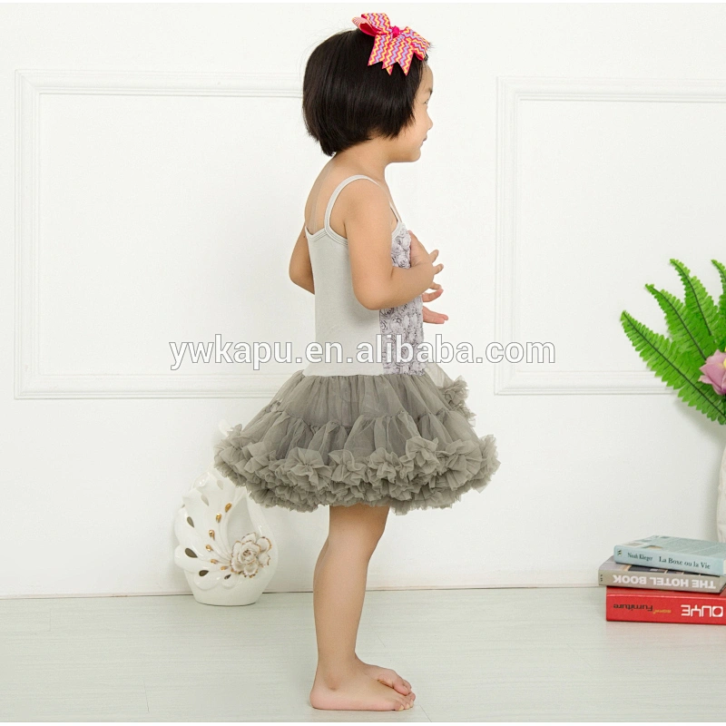 2018 Girl Chiffon Rosette Dress Baby Girl Ivory Princess Party Dress