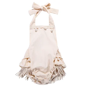 2019 Hot Sale Boutique Newborn Baby clothes Romper Girl Fringe Romper