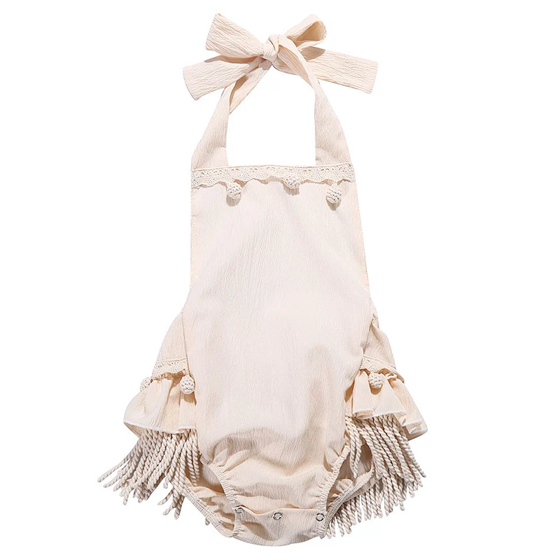 2019 Hot Sale Boutique Newborn Baby clothes Romper Girl Fringe Romper